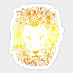 Gold Jungle King Sticker